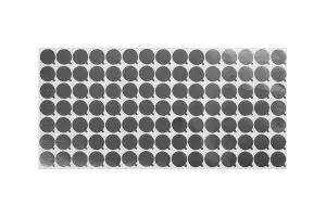 Aufkleber aus Aluminium 20mm silber -105 Stücke-2