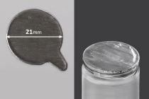 Αυτοκόλλητο παρέμβυσμα αλουμινίου 21 mm - 98 τμχ