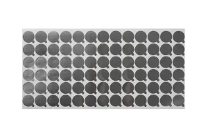 Aufkleber aus Aluminium 22mm silber -78 Stücke-2