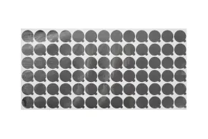 Aufkleber aus Aluminium 23mm silber -78 Stücke-2