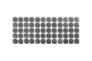 Aufkleber aus Aluminium 27mm silber -60 Stücke-2