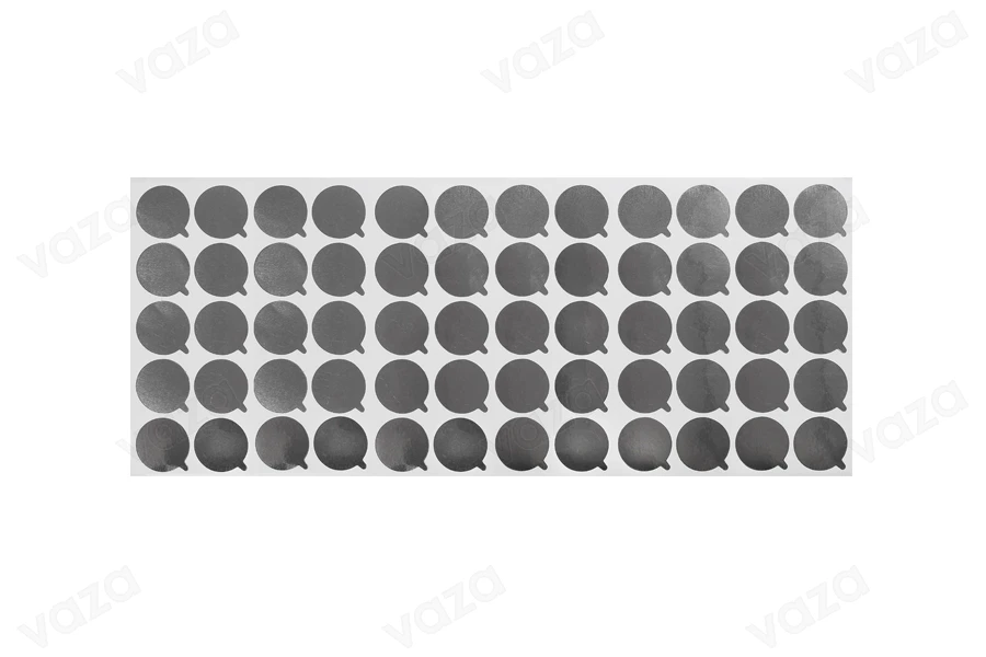 Joint auto-adhésif en aluminium de 27 mm de couleur argent - 60 pcs Joint auto-adhésif en aluminium de 27 mm de couleur argent - 60 pcs-photo_dimensions