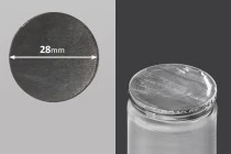 Αυτοκόλλητο παρέμβυσμα αλουμινίου 28 mm - 35 τμχ