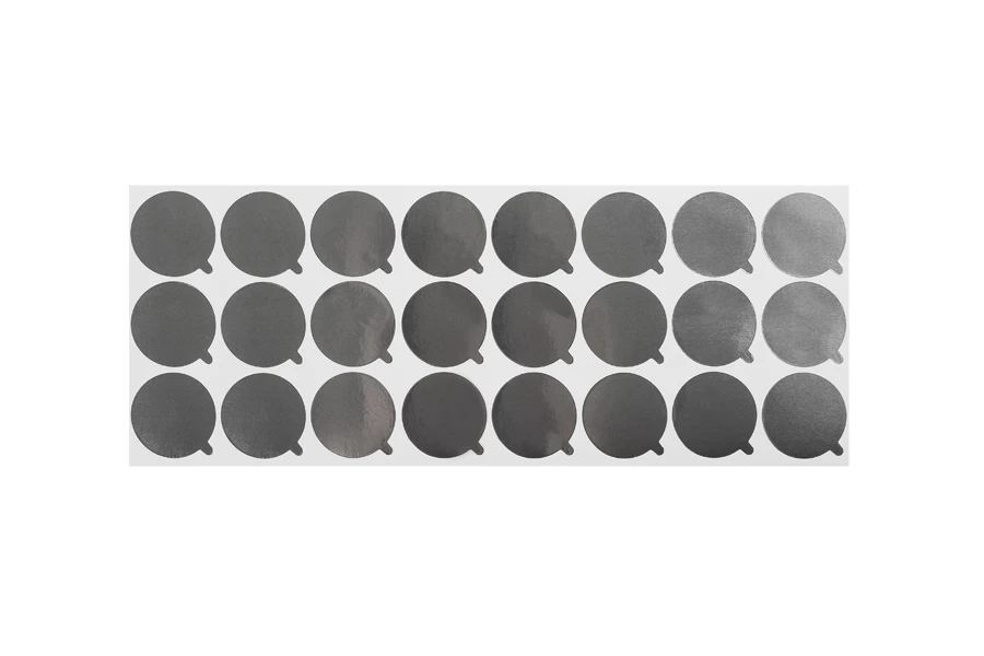 Silver adhesive liner 35 mm  -  24 pcs