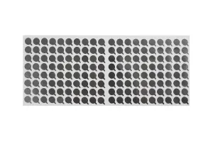 Aufkleber aus Aluminium 10mm silber -160 Stücke-2