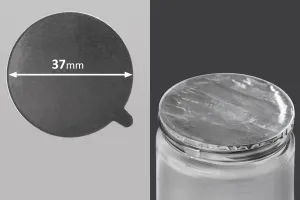 Αυτοκόλλητο παρέμβυσμα αλουμινίου 37 mm - 18 τμχ