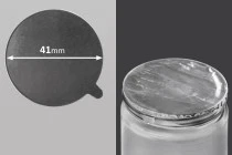 Αυτοκόλλητο παρέμβυσμα αλουμινίου 41 mm - 18 τμχ