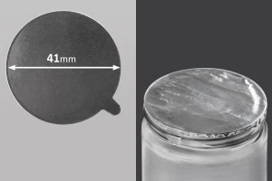 Αυτοκόλλητο παρέμβυσμα αλουμινίου 41 mm - 18 τμχ