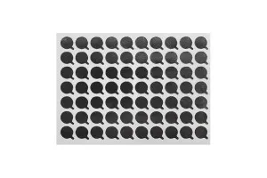Aufkleber aus Aluminium 11mm silber - 70 Stücke-2