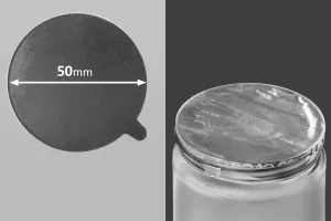 Αυτοκόλλητο παρέμβυσμα αλουμινίου 50 mm - 8 τμχ