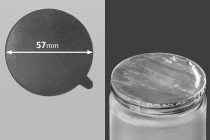 Silver adhesive liner 57 mm- 8 pcs Silver adhesive liner 57 mm- 8 pcs