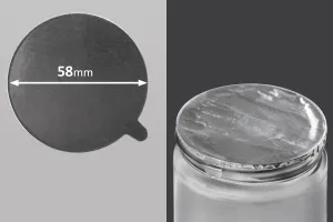 Αυτοκόλλητο παρέμβυσμα αλουμινίου 58 mm - 15 τμχ