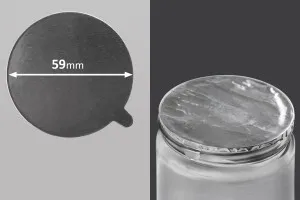 Αυτοκόλλητο παρέμβυσμα αλουμινίου 59 mm - 8 τμχ