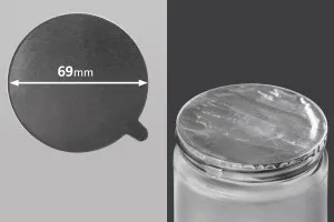 Silver adhesive liner  69 mm-  6 pcs-1