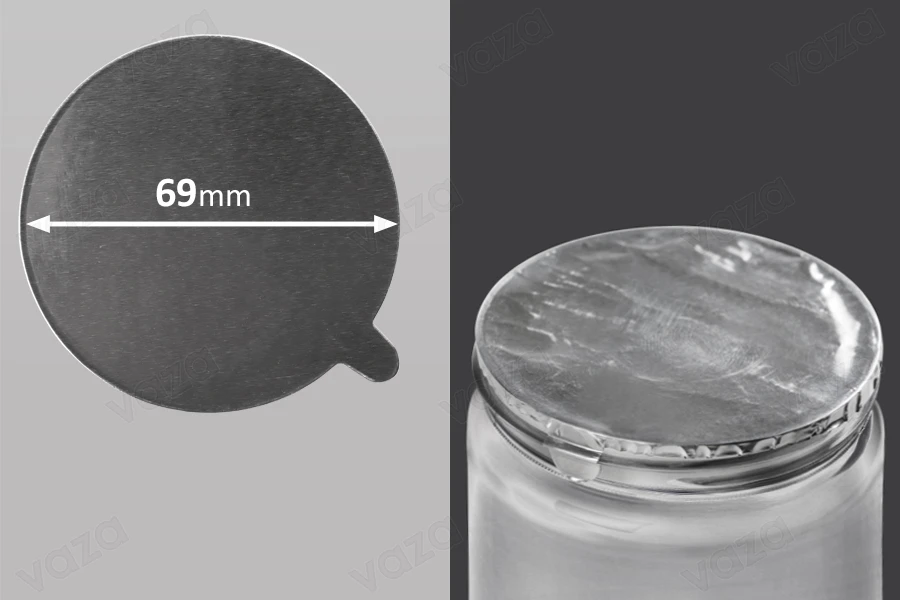 Αυτοκόλλητο παρέμβυσμα αλουμινίου 69 mm - 6 τμχ-εικόνα_προϊοντική