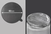 Silver adhesive liner 82 mm- 8 pcs Silver adhesive liner 82 mm- 8 pcs