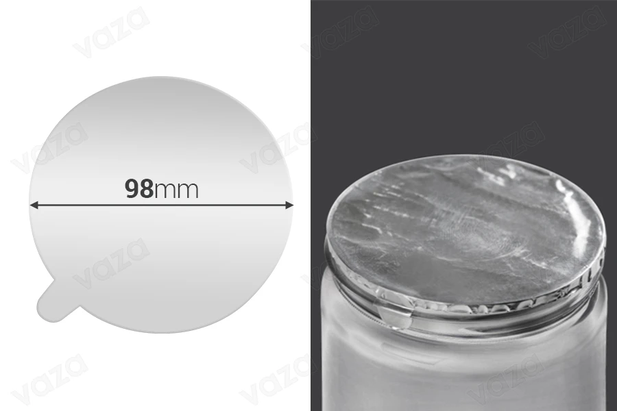 Αυτοκόλλητο παρέμβυσμα αλουμινίου 98 mm - 3 τμχ-εικόνα_προϊοντική