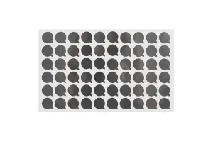 Aufkleber aus Aluminium 15mm silber - 60 Stücke-2