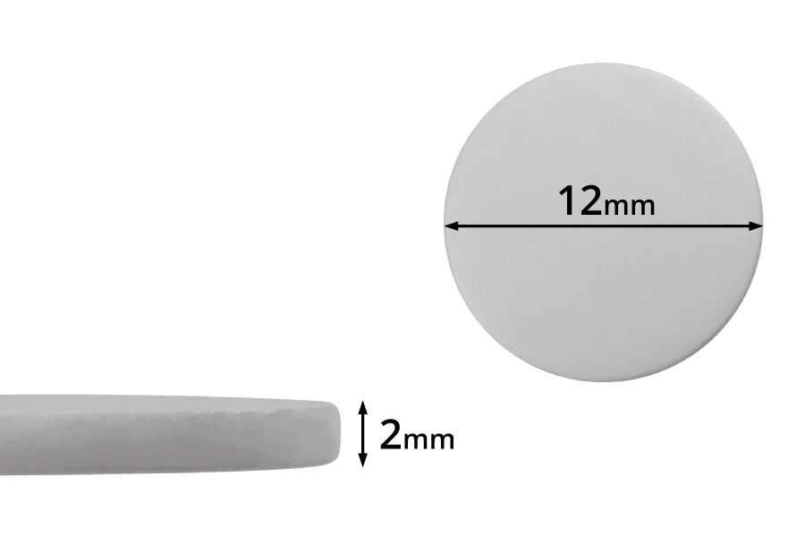 Παρέμβυσμα 12 mm πλαστικό (PE Foam) λευκό - 100 τμχ