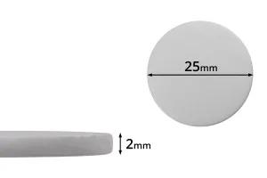 Joint de 25 mm en plastique (PE Foam) blanc - 100 pcs-1