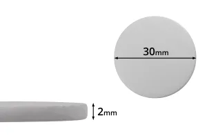 Joint de 30 mm en plastique (PE Foam) blanc - 100 pcs-1