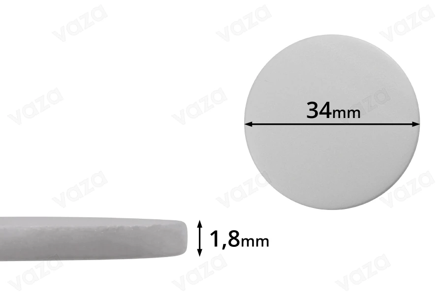 Παρέμβυσμα 34 mm πλαστικό (PE Foam) λευκό - 100 τμχ Παρέμβυσμα 34 mm πλαστικό (PE Foam) λευκό - 100 τμχ-εικόνα_προϊοντική