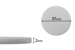Παρέμβυσμα 37 mm πλαστικό (PE Foam) λευκό - 100 τμχ-1