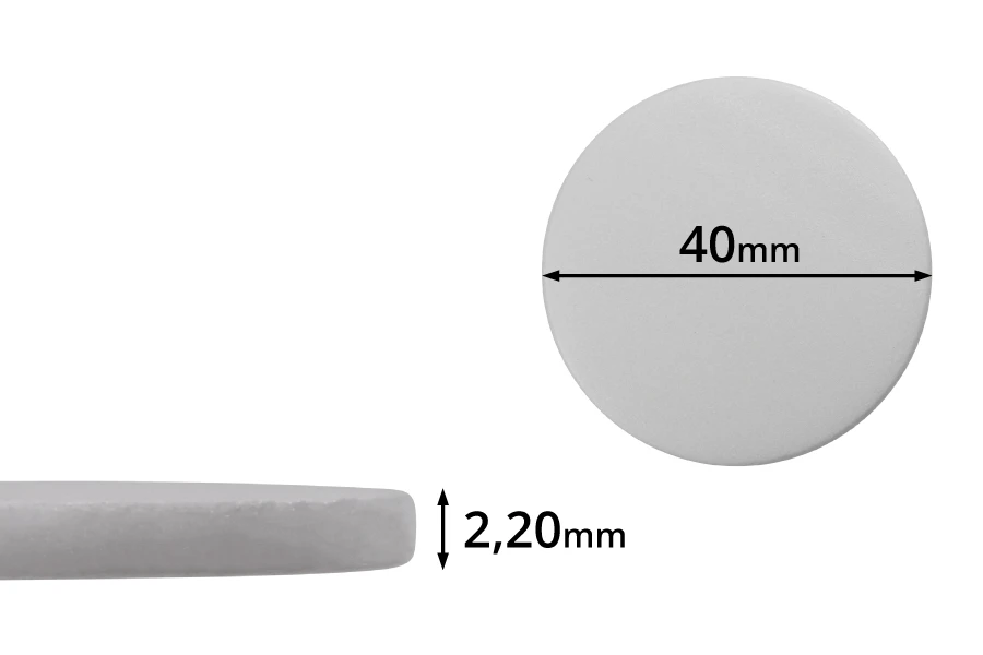 Παρέμβυσμα 40 mm πλαστικό (PE Foam) λευκό - 100 τμχ