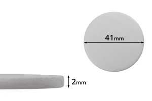 Παρέμβυσμα 41 mm πλαστικό (PE Foam) λευκό - 100 τμχ-1