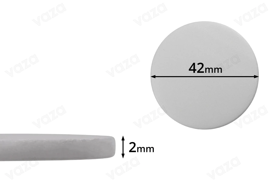 Παρέμβυσμα 42 mm πλαστικό (PE Foam) λευκό - 100 τμχ-εικόνα_προϊοντική