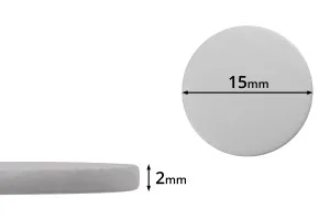 Joint de 15 mm en plastique (PE Foam) blanc - 100 pcs-1