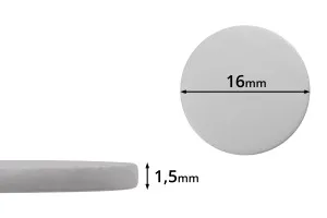 Joint de 16 mm en plastique (PE Foam) blanc - 100 pcs-1