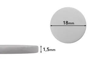 Joint de 18 mm en plastique (PE Foam) blanc - 100 pcs-1