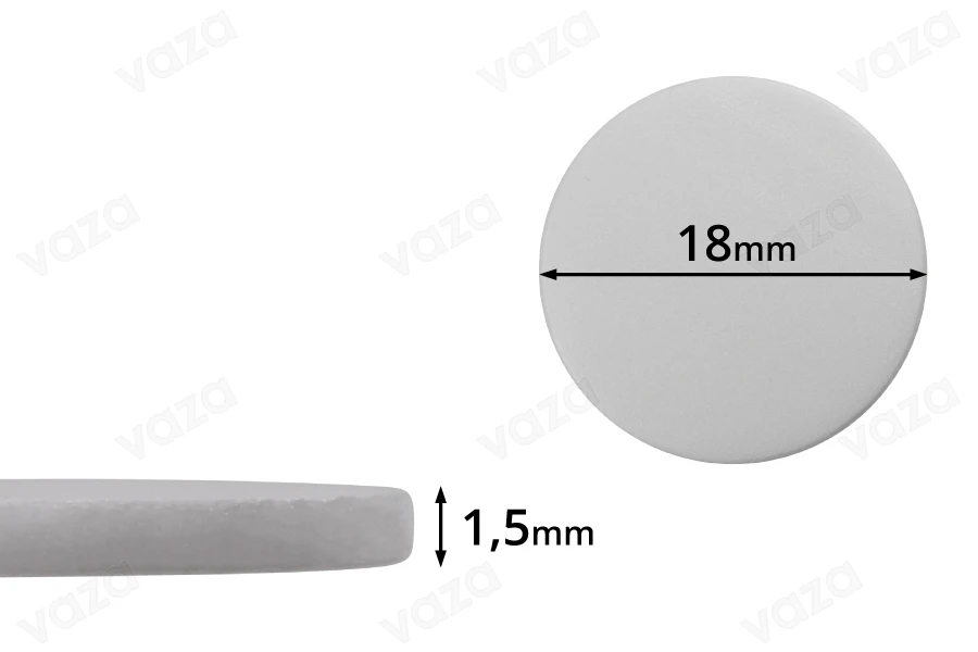 PE foam liner 18 mm, white color - 100 pcs-image_product