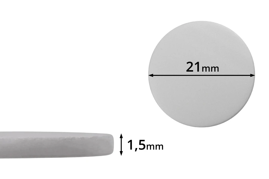 Παρέμβυσμα 21 mm πλαστικό (PE Foam) λευκό - 100 τμχ Παρέμβυσμα 21 mm πλαστικό (PE Foam) λευκό - 100 τμχ