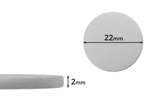 Joint de 22 mm en plastique (PE Foam) blanc - 100 pcs-1