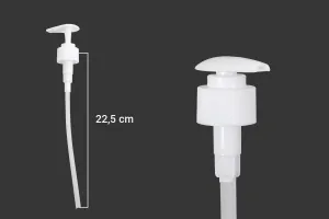 White plastic left-right locking dispenser pump with 28/410 finish-2