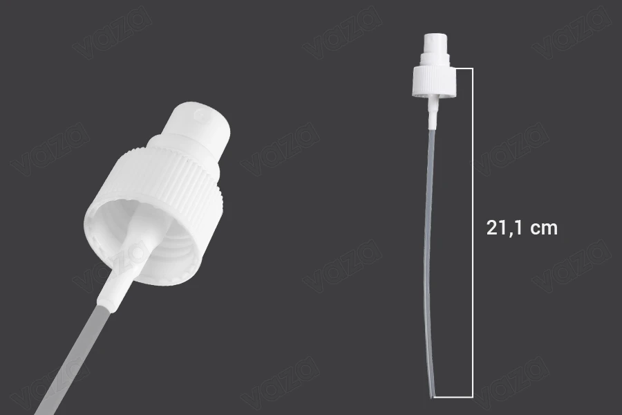 Vaporisateur d'huiles 24/410 en plastique avec couvercle transparent Vaporisateur d'huiles 24/410 en plastique avec couvercle transparent-photo_dimensions