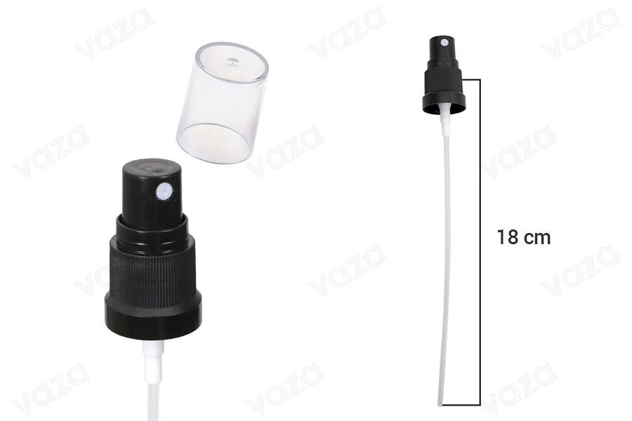 Spruzzatore in plastica PP18 per oli con tappo trasparente Spruzzatore in plastica PP18 per oli con tappo trasparente-dimensioni_immagine