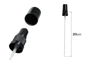 Cremepumpe PP18, Kunststoff mit Kunststoffkappe in schwarz-2