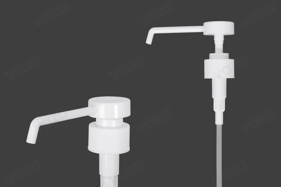 Long nozzle white plastic pump with 28/410 finish-image_product