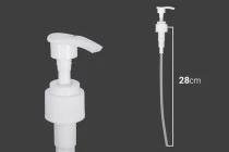 Αντλία 24/410 για κρέμα, πλαστική σε λευκό χρώμα με ασφάλεια Αντλία 24/410 για κρέμα, πλαστική σε λευκό χρώμα με ασφάλεια