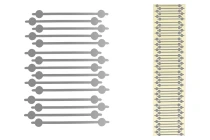 Αυτοκόλλητο παρέμβυσμα - ταινία ασφαλείας αλουμινίου 68 mm ασημί - 48 τμχ-εικόνα_προϊοντική