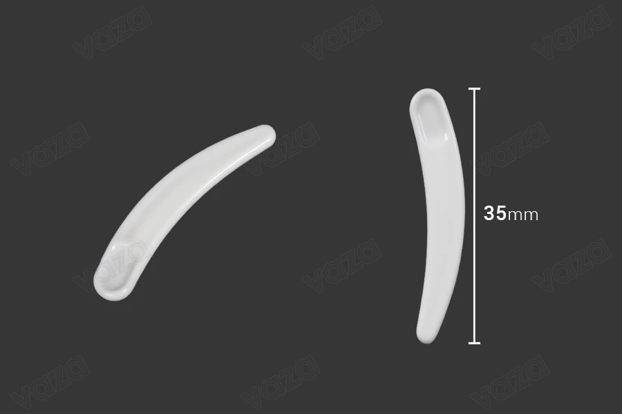 Spatula for plastic cream (PE) in white color 35 mm - 24 pcs-image_product