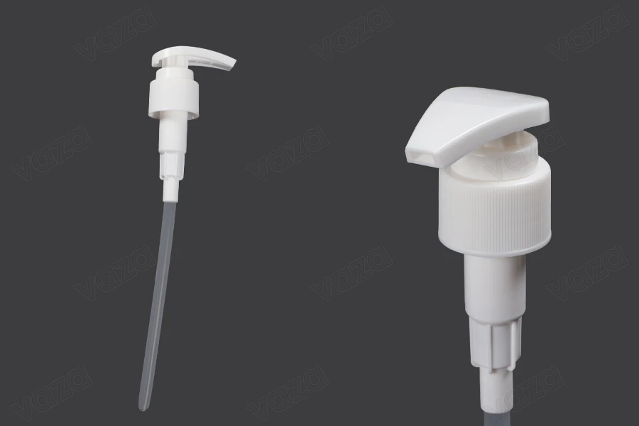 Pompa in plastica bianca 24/410 con chiusura di sicurezza. Pompa in plastica bianca 24/410 con chiusura di sicurezza.-immagine_prodotto