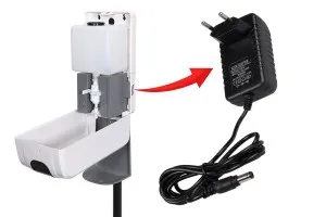 Adattatore per stativo da pavimento con dispositivo automatico (dispenser) per antisettico manuale-2