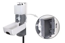 Επιδαπέδια βάση-stand με αυτόματη συσκευή (dispenser) για αντισηπτικό χεριών