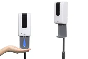 Support de sol avec dispositif automatique (distributeur) pour antiseptique pour les mains-3