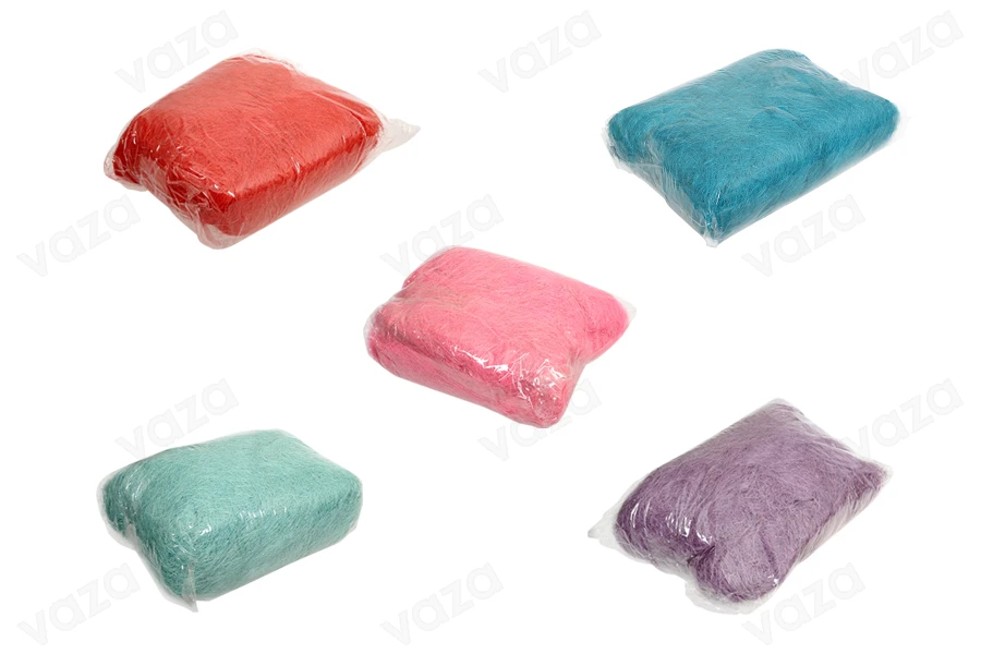 Natural shredded paper grass for packaging and decoration in many colors - 100 gr. each package Natural shredded paper grass for packaging and decoration in many colors - 100 gr. each package-image_product