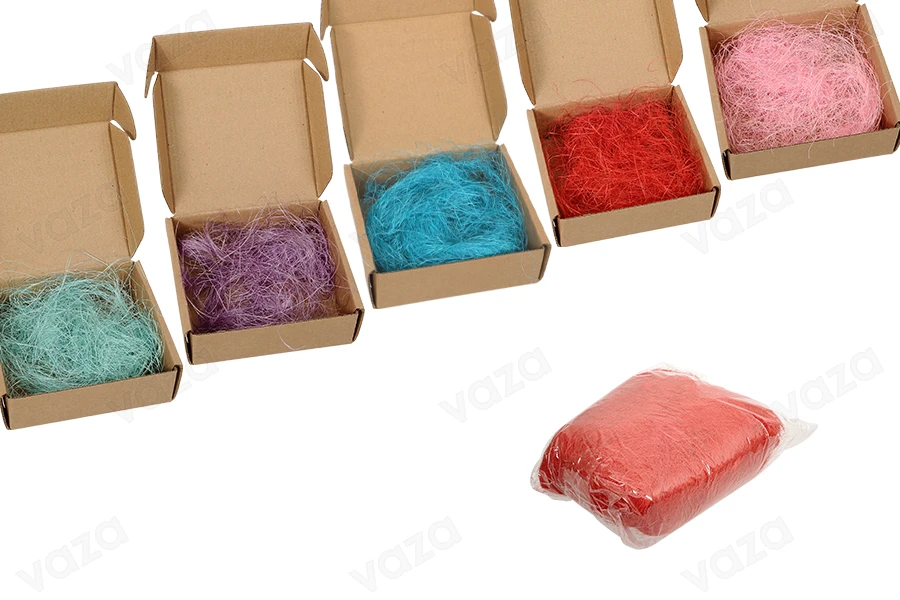 Natural shredded paper grass for packaging and decoration in many colors - 100 gr. each package Natural shredded paper grass for packaging and decoration in many colors - 100 gr. each package-image_dimensions